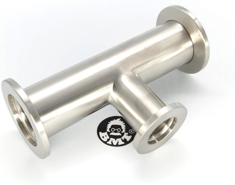 BROWNIAN MOTION TECHNOLOGY bmotiontech Superior Grade - Unequal Tee Fitting with ISO-KF KF25 Flange to KF16 Flange - Image 4